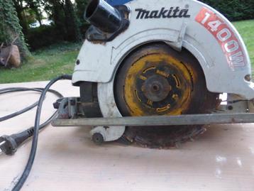 cirkelzaag afkortzaag makita 1400watt in goede werkende, Doe-het-zelf en Bouw, Gereedschap | Zaagmachines, Gebruikt, Cirkelzaag