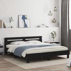Nieuw bed 160 x 200, Maison & Meubles, Chambre à coucher | Lits, 160 cm, Deux personnes, Noir, Modern
