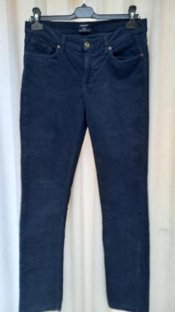 Héél mooie fluwelen broek dames donkerblauw W30/L34 beschikbaar voor biedingen