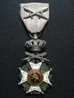 Medaille Ordre Leopld 1er, Ophalen of Verzenden, Landmacht, Lintje, Medaille of Wings
