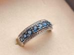 Nieuw-18k witgoud vergulde ring met zeldzame tanzaniet, Enlèvement ou Envoi, Bleu