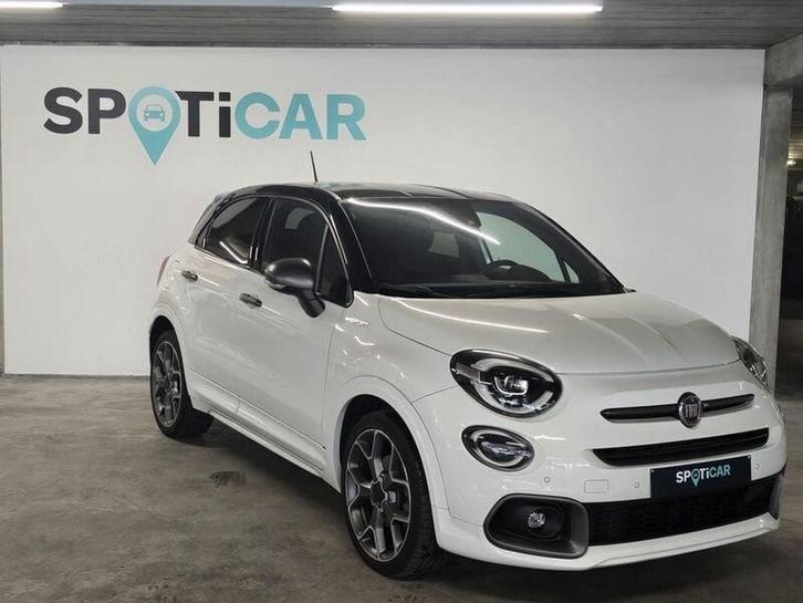 Fiat 500X Sport, Auto's, Fiat, Bedrijf, Te koop, 500X, Benzine, Stadsauto, Automaat, Wit, Zwart, Leder, Gebruikt