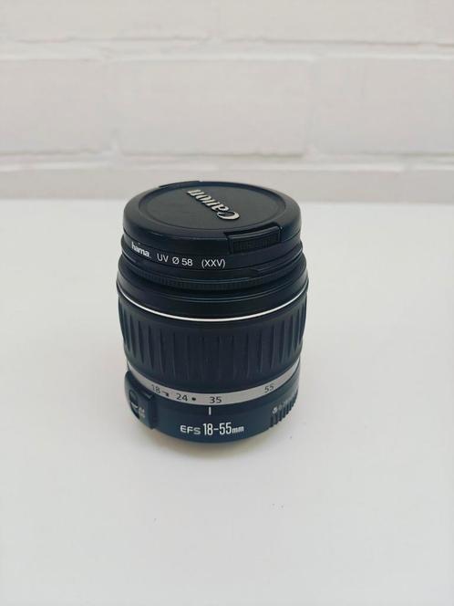 Canon EF-S 18-55mm lens met UV-filter, topstaat, Audio, Tv en Foto, Foto | Lenzen en Objectieven, Zo goed als nieuw, Zoom, Ophalen of Verzenden
