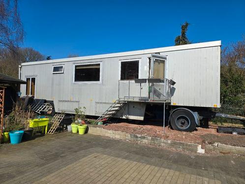 Caravan woonwagen Oplegger 12,5m papieren trailer tiny house, Animaux & Accessoires, Chevaux