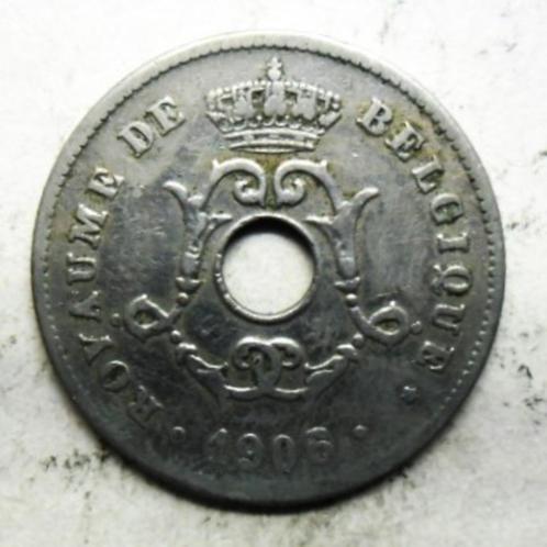 Variété 10 cts 1906 Belgique défaut date frappé sur 1905, Timbres & Monnaies, Monnaies | Belgique, Monnaie en vrac, Métal, Envoi
