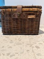 Fietsmand Basil met deksel - rotan, Vélos & Vélomoteurs, Accessoires vélo | Paniers de vélo, Enlèvement, Comme neuf, Panier de vélo