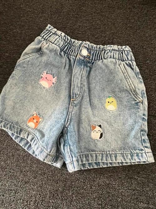 Jeansshortje Squishmallows, Kinderen en Baby's, Kinderkleding | Maat 128, Zo goed als nieuw, Ophalen of Verzenden