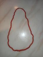 COLLIER  DE CORAIL EN CHUTE XIXe FERMOIR OR, Handtassen en Accessoires, Kettingen, Ophalen of Verzenden, Nieuw, Rood, Overige materialen