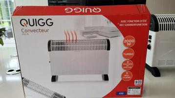 VERWARMINGSCONVECTOR / VENTILATOR - MERK: QUIGG beschikbaar voor biedingen