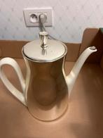 Cafetière argenté théière porcelaine paroi intérieure argent, Enlèvement ou Envoi