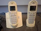 3 draadloze Belgacom telefoons 1duo twist390 +1 single zwart, Telecommunicatie, Ophalen, Gebruikt, 3 handsets