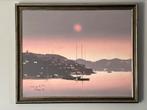 Jolie peinture de la baie de St Tropez… (100 x 80 cm), Maison & Meubles, Accessoires pour la Maison | Peintures, Dessins & Photos