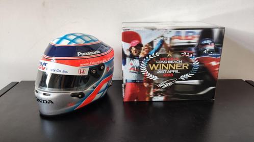 Takuma Sato 1/2 Mini helm Indycar First Win 2013, Hobby en Vrije tijd, Modelauto's | Overige schalen, Zo goed als nieuw, Overige typen