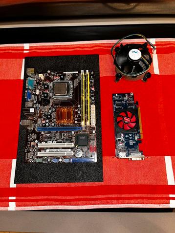 	️ Retro pc Set LGA775 – ASUS + Pentium Dual + Radeon GPU –  beschikbaar voor biedingen