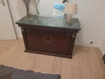 Prachtig dressoir/tv meubel marmeren bovenblad 