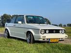 Volkswagen Golf 1 2.0 Cabriolet, Wit, stuurbekrachtiging, Auto's, Voorwielaandrijving, 4 zetels, Stof, Zwart