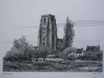 Pentekening "zicht op Lissewege" door L. Boschmans, Antiek en Kunst, Ophalen of Verzenden