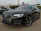 Audi A4 1.4 TFSI Benzine S-Line *2018 *Ohboek *Navi *EURO 6b, Voorwielaandrijving, Stof, A4, Zwart