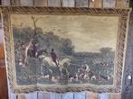 Groot wandtapijt The English Hunt, Antiek en Kunst, Ophalen of Verzenden