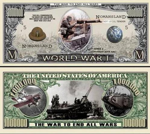 USA 1 Million dollar bankbiljet 'World War I' UNCIRCULATED, Timbres & Monnaies, Billets de banque | Amérique, Billets en vrac