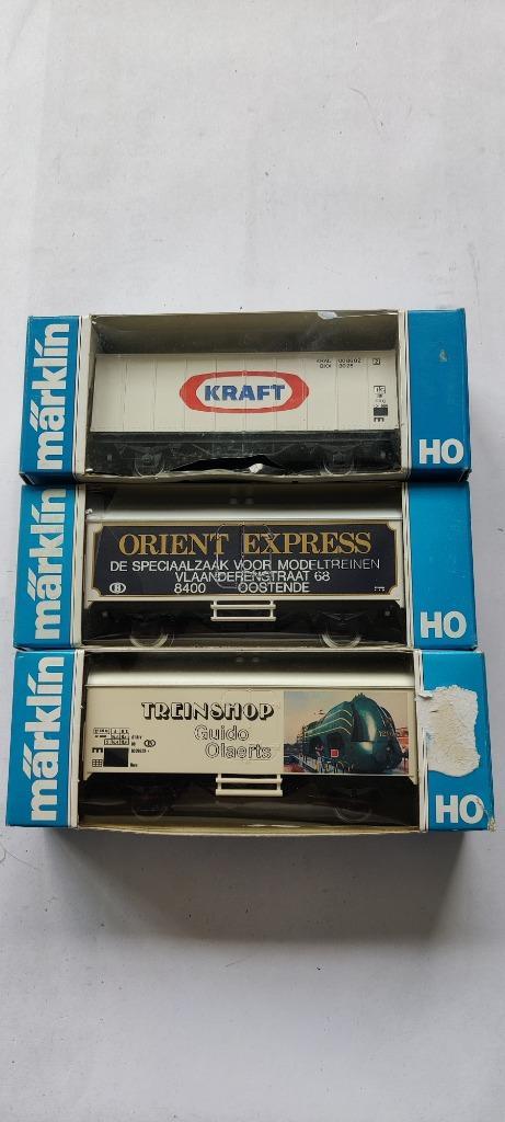 Märklin 4481 en 2x 4415, Hobby en Vrije tijd, Modeltreinen | H0, Zo goed als nieuw, Wagon, Wisselstroom, Märklin, Verzenden