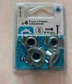 Écrous à frapper pour sommier à lattes sur pieds neufs, Maison & Meubles, Enlèvement