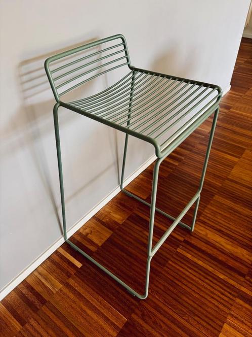 Te koop HAY barstoel(en), Huis en Inrichting, Barkrukken, Zo goed als nieuw, 60 tot 90 cm, Metaal, 2 krukken, Met voetsteun, Ophalen