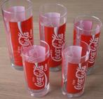 Set 5 Coca Cola glazen 2x rood logo Enjoy Coca-Cola Coke, Verzamelen, Nieuw, Ophalen of Verzenden