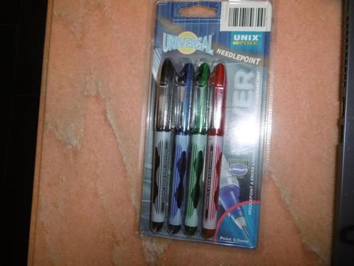 4 nieuwe pennen unixline point 0.5 mm, Verzamelen, Pennenverzamelingen, Nieuw, Fineliner, Overige merken, Ophalen of Verzenden