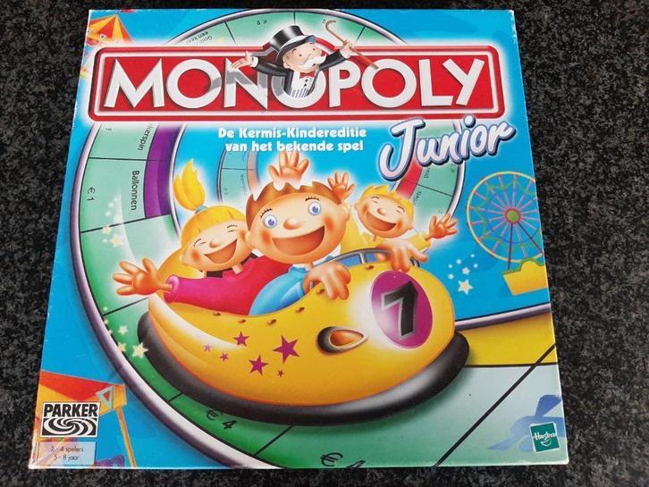 Monopoly Junior, Hobby en Vrije tijd, Gezelschapsspellen | Bordspellen, Zo goed als nieuw, Een of twee spelers, Drie of vier spelers