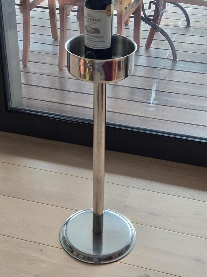 Très beau présentoir à vin en acier inoxydable 18/10 neuf, Maison & Meubles, Cuisine | Ustensiles de cuisine, Comme neuf, Enlèvement ou Envoi