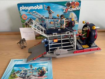 Playmobil Explorers 9433 Luchtkussenboot met dinokooi beschikbaar voor biedingen