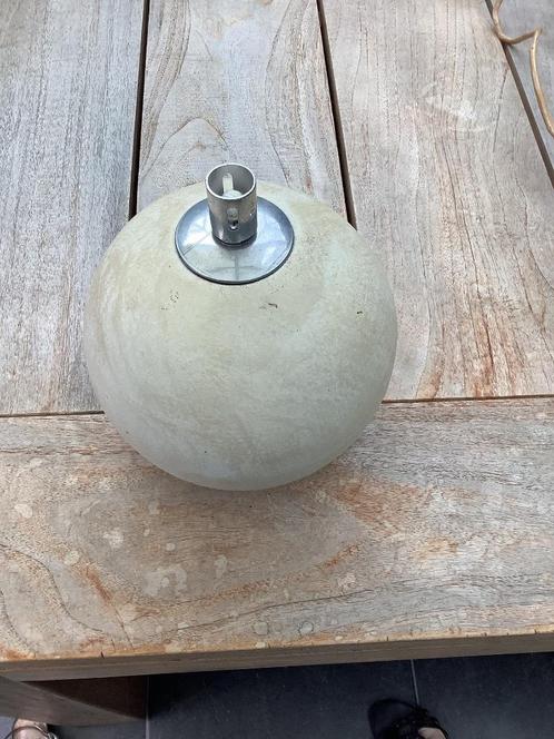 olielamp beton nieuw,  afm L 18,2 x B 18,2 x H 21 cm, Antiek en Kunst, Antiek | Glaswerk en Kristal, Ophalen