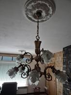 Mooie rustieke luster, Huis en Inrichting, Lampen | Kroonluchters, Ophalen, Zo goed als nieuw