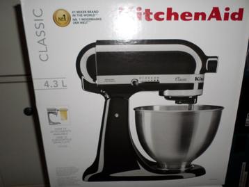 KITCHENAID CLASSIC 5K45SSEOB NOIR ''''' NEUF ''''', 4 litres ou plus, Enlèvement, Neuf, 3 vitesses ou plus