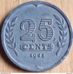 PAYS-BAS : BELLE 25 CENTS 1941 KM 174, Timbres & Monnaies, Monnaies | Pays-Bas, 25 centimes, Reine Wilhelmine, Enlèvement ou Envoi
