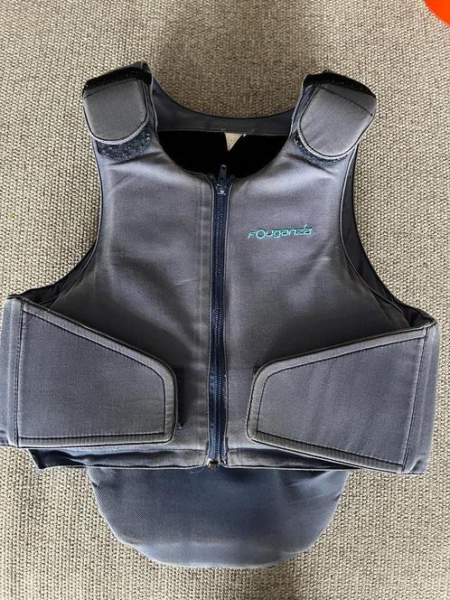 Valbeschermer/paardrij valvast Fouganza maat 10à12jaar, Dieren en Toebehoren, Paardrijkleding, Gebruikt, Kinderen, Bovenkleding