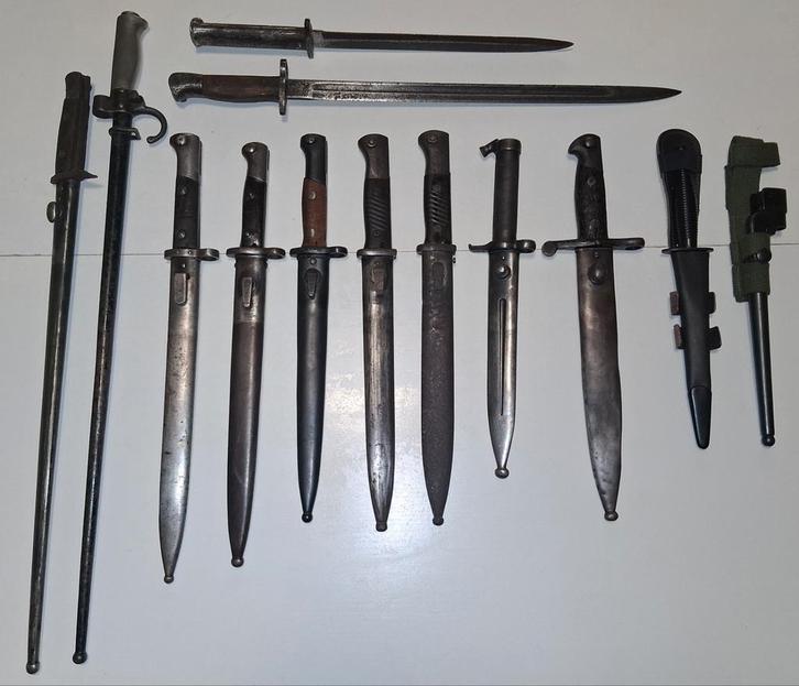 Mauser K98 Erzats Toledo Lebel Fairbairn Sykes MKII Spike, Verzamelen, Militaria | Tweede Wereldoorlog, Ophalen of Verzenden