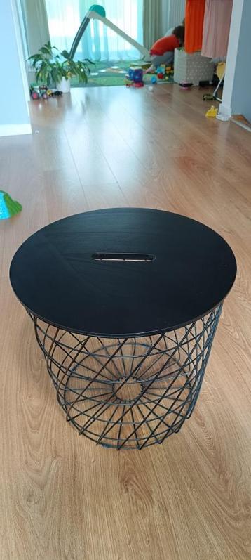 KVISTBRO Table de rangement, noir beschikbaar voor biedingen