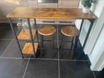 Bartafel met krukjes, Huis en Inrichting, Barren, Ophalen, Zo goed als nieuw