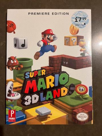 Super Mario 3D Land Premiere Edition Strategiegids (sealed) beschikbaar voor biedingen