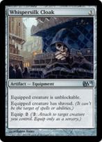 Whispersilk Cloak - M11 - MTG - NM, Hobby en Vrije tijd, Verzamelkaartspellen | Magic the Gathering, Ophalen of Verzenden