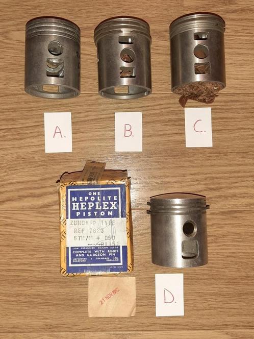 Zundapp DB250 DBK250 piston Hepolite Nural Mahle NOS DB DBK, Motos, Pièces | Oldtimers & Ancêtres, Neuf, Enlèvement ou Envoi