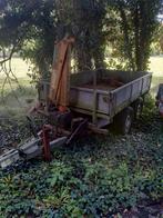 Remorque freinée avec grue manuel, Enlèvement, Utilisé