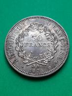 1978 Frankrijk 50 frank in zilver Hercules, Verzenden, Frankrijk, Losse munt, Zilver