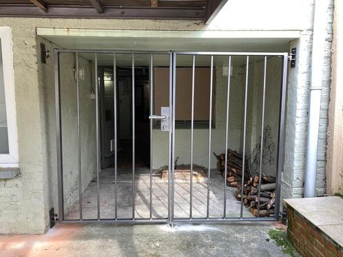 Metalen poort - hekwerk, Doe-het-zelf en Bouw, Deuren en Vliegenramen, Zo goed als nieuw, Buitendeur, Minder dan 200 cm, 120 cm of meer