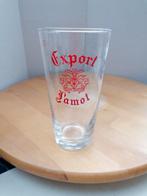 Oud glas bierglas Export Lamot 33 CL. Bieden vanaf €2., Comme neuf, Enlèvement ou Envoi, Verre à bière