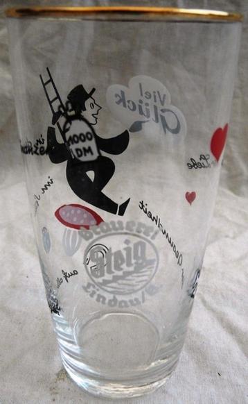 Bierglas, Merk: Steig Brauerei Lindau, 0,2L, 1 stuks, 1960s. disponible aux enchères