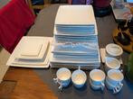 Wit vierkant Servies 50 delig, Huis en Inrichting, Keuken | Servies, Ophalen, Zo goed als nieuw