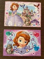 2 puzzles Disney Princess Sofia, 2x24 pieces, Ophalen of Verzenden, 10 tot 50 stukjes, Gebruikt